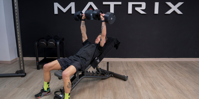Alvaro Bautista si allena con gli attrezzi Matrix